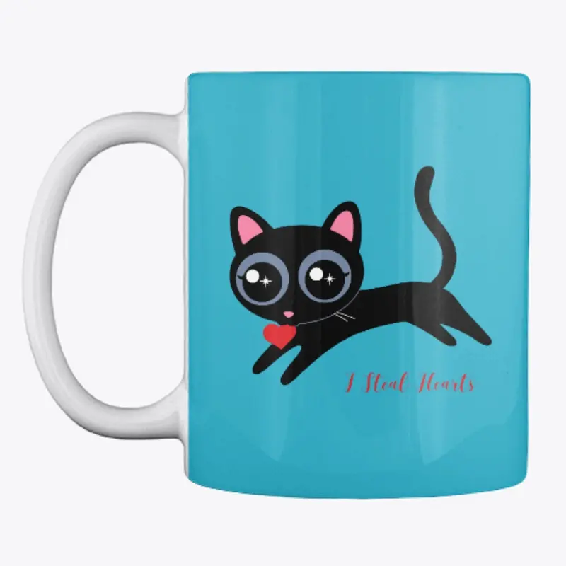 I Steal Hearts Kitty Cute Gift for Girl