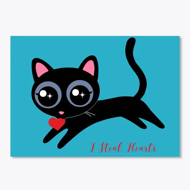 I Steal Hearts Kitty Cute Gift for Girl