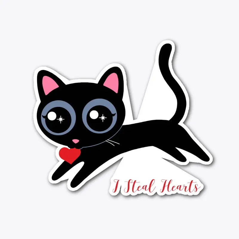 I Steal Hearts Kitty Cute Gift for Girl