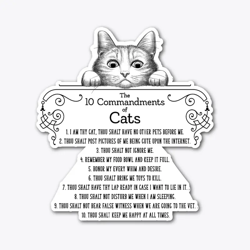 The 10 Commandments of Cats