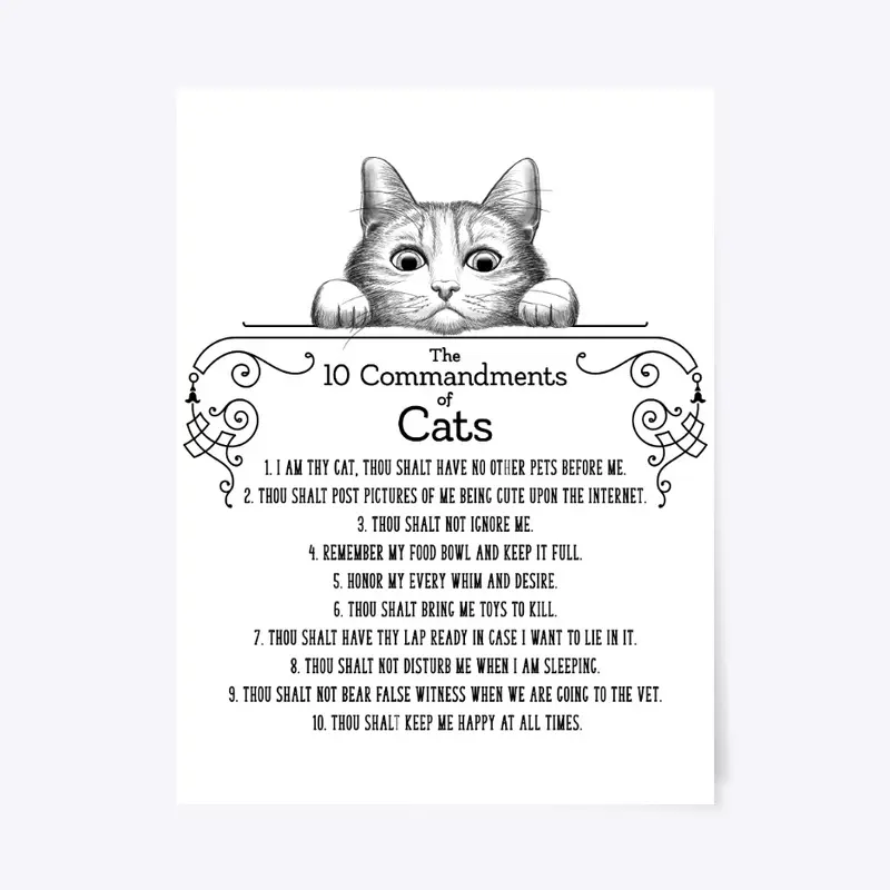 The 10 Commandments of Cats