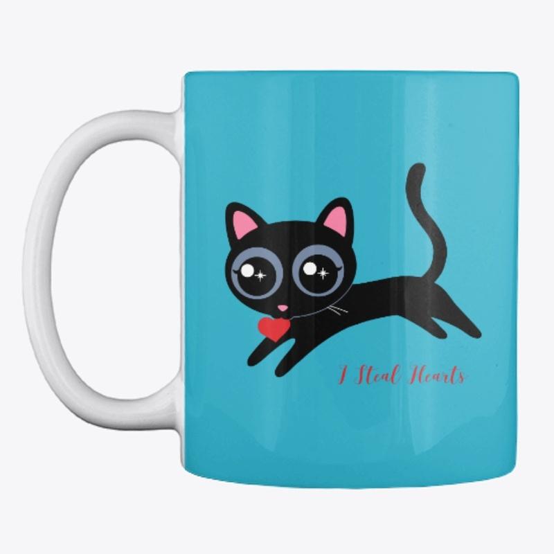 I Steal Hearts Kitty Cute Gift for Girl