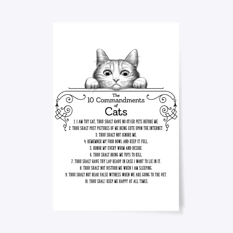 The 10 Commandments of Cats