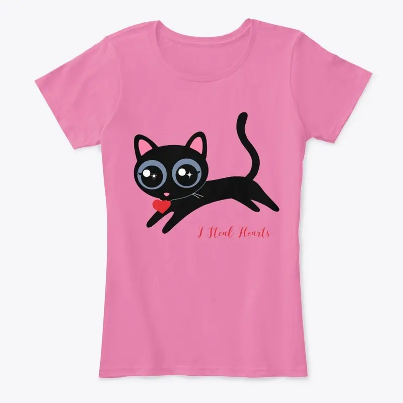 I Steal Hearts Kitty Cute Gift for Girl