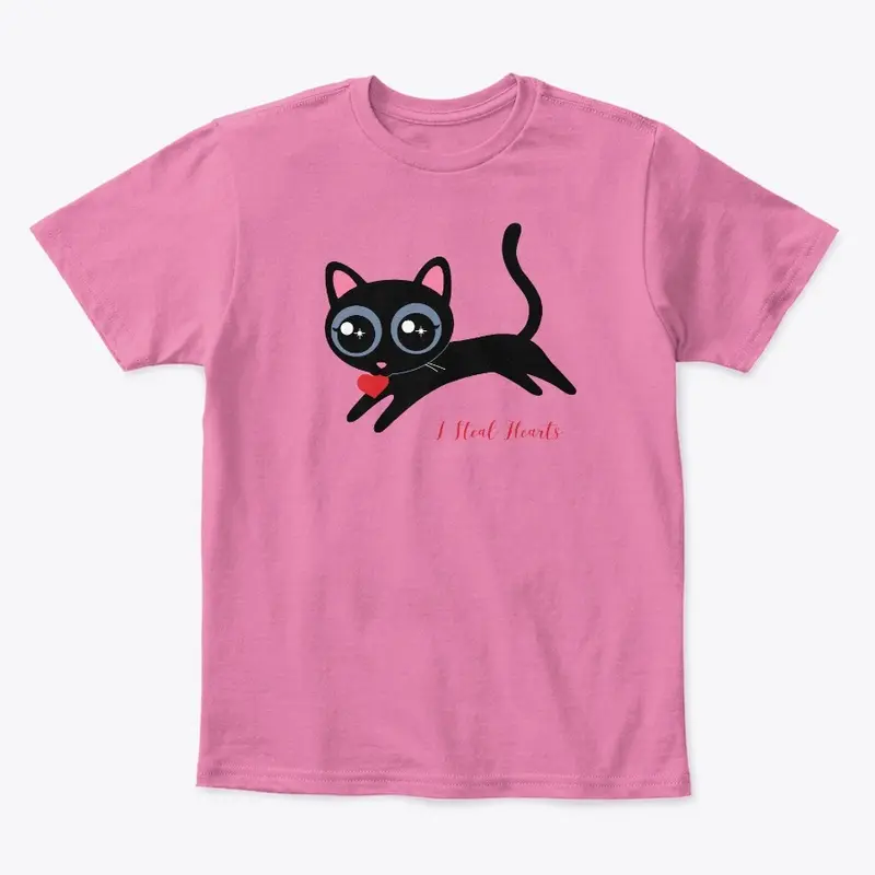 I Steal Hearts Kitty Cute Gift for Girl