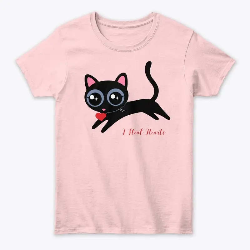 I Steal Hearts Kitty Cute Gift for Girl