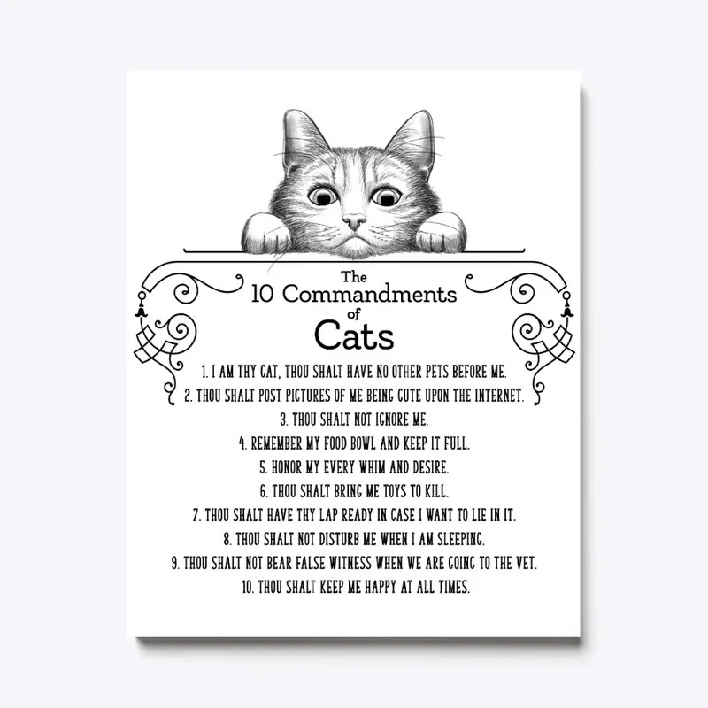 The 10 Commandments of Cats